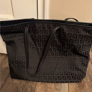 Fendi Zucca Roll Tote
